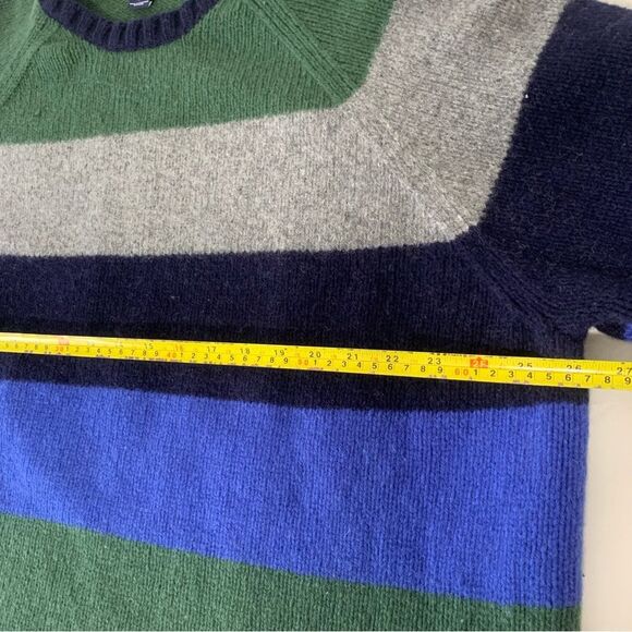Vintage Y2K GAP Striped Grandpa Sweater Lambswool Blend Pullover Size XXL - Picture 4 of 6